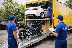 Car being transported